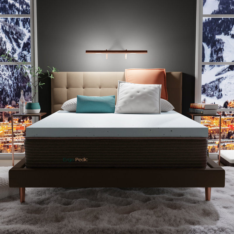 Zenwave 3" Memory Foam Topper With Coppercell and Washable Cover, Full / Double