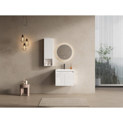 Meuble-lavabo 24 po avec lavabo en résine