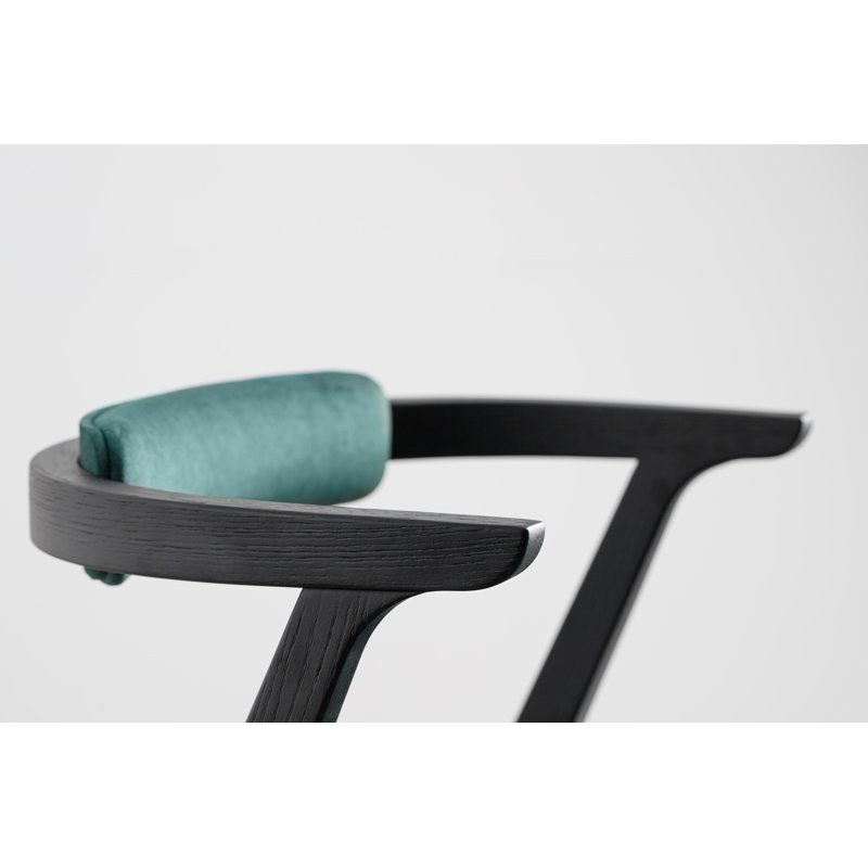 Ellis Dining Chair, Green, Black