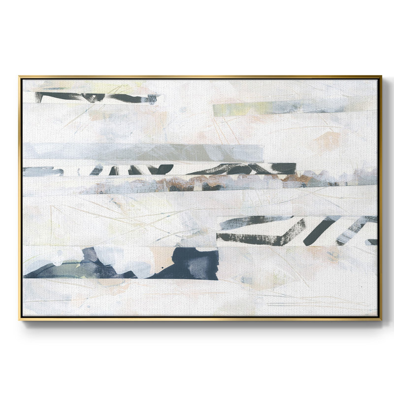 Motif camouflage I - imprimé, H 27 po x l 41 po x P 2 po, Toile avec cadre doré, Pas de tapis