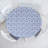 Reannan Flower Fitted Round Tablecloth White Pale Azure Blue