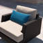 Chaises longues pivotantes en osier Ehrenfried-70366835