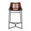 Brisben Upholstered Stool with Metal Frame