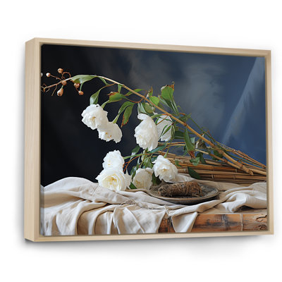 Bambou bouquet nature morte sur toile