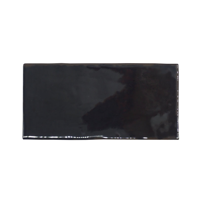 Antigo 5 In. X 5 In. Glossy Ceramic Wall Tile (12.1 Sq. Ft./Case), Jet, 5" x 5"