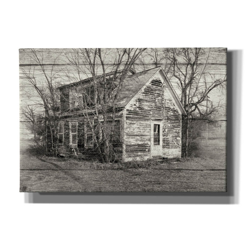 «Lost Farmstead On The Prairie 009» par Gordon Semmens, H 18 po x l 26 po x P 0,75 po