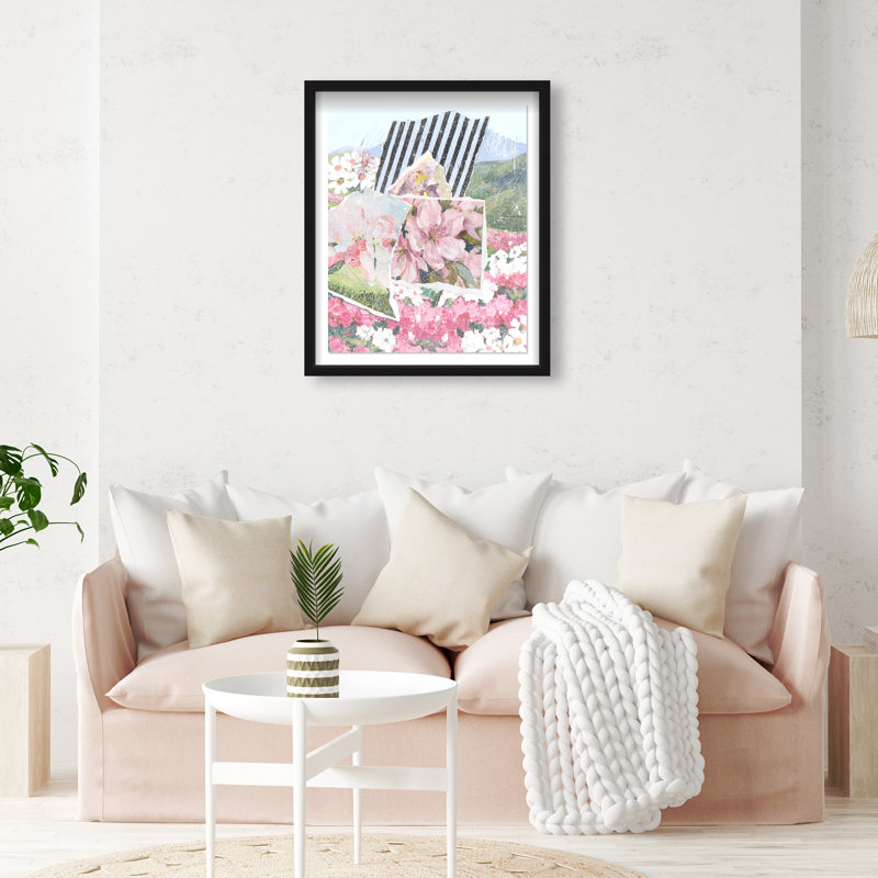 Let it All Bloom Shadowbox Floral & Botanical Print by Oliver Gal, Black Frame, 16 x 20, 21.5"H x 25.5"W, Black Shadowbox