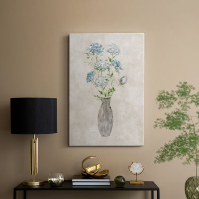 Bouquet de dentelle bleue II - Cavas enveloppés de galerie
