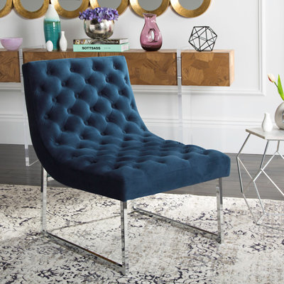 Tahmina 63.5Cm Wide Tufted Velvet Lounge Chair by Mercer41