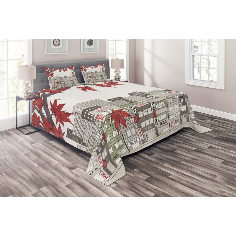 Eclectic Coverlet, King Bedspread + 2 Shams