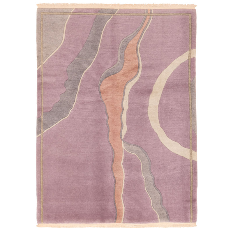 Tapis mauve Opulence 4 pi 8 po x 6 pi 5 po