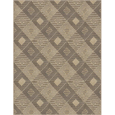 Dakota Fields Joriel Heritage Natural Outdoor/Indoor Moroccan Diamond Pattern Rug
