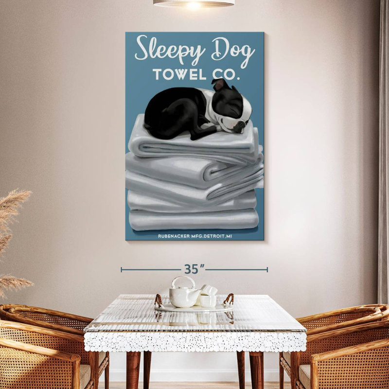 Brampt Sleepy Dog, 51" H x 34" W