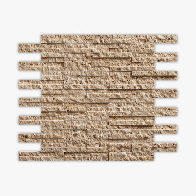 Noce Splitface Paris Travertine Mosaic
