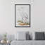 Crane, héron, paire de grues, décor de ferme, animaux de la nature rustique, art moderne, décor douillet encadré sur toile-94585540-94585541