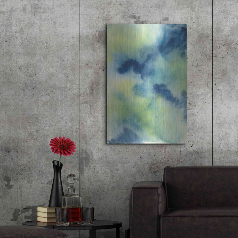 Brayden Studio «Indigo Flow I» par Chris Paschke, H 36 po x l 24 po