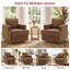 Ensemble de 2 fauteuils pivotants modernes avec base en bois massif-2142277387-2142277389