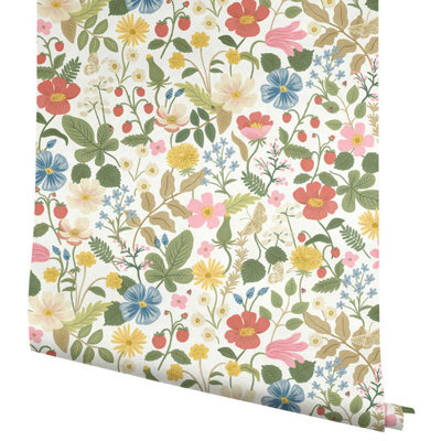 Rifle Paper Co. Strawberry Fields Wallpaper Roll