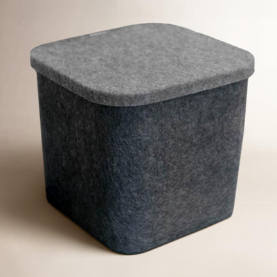Sculpted Felt Wool Storage Bin