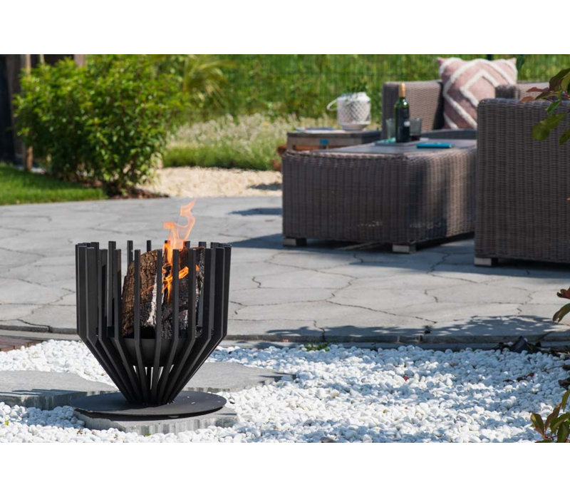  Panier de feu noir moyen Irving