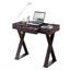 Bureau d'écriture tendance avec tiroir, espresso