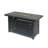 Rectangular Iron Fire Pit With 30,000btu And Covered Tank Storage - 24.23”h, Black, Simple Assembly Undertaking Protected Cover Steps