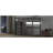 Bedroom Gray Full Loft Bed With Wardrobe, Shelves & Led Track Size Wood Led, Storage In Shade
