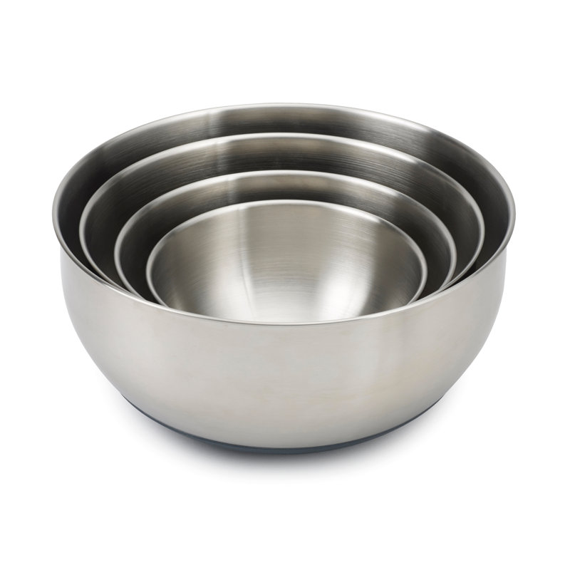 Stainless Steel Nesting Prep & Store Bowl Set with Lids