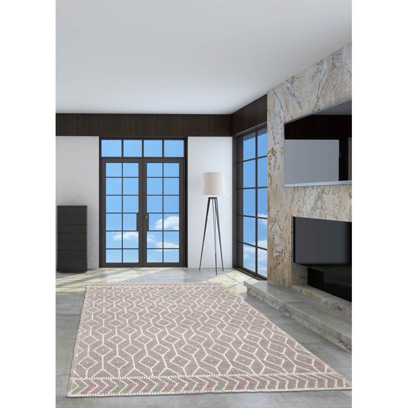 Tapis unique en laine nouvel âge 6 pi 1 po x 9 pi 2 po Delinah