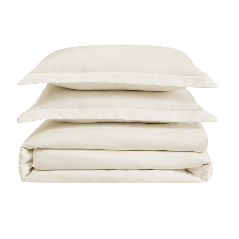 Ensemble de housse de couette en microfibre Cannon Heritage, Housse de couette très grand et 2 taies, Ivoire