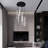 9 - Light Matte Black LED Pendant