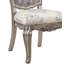 Chaise d'appoint Ariadne en velours et finition platine antique (ensemble de 2)