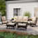 Arwand Outdoor Patio Conversation Set with Cushions