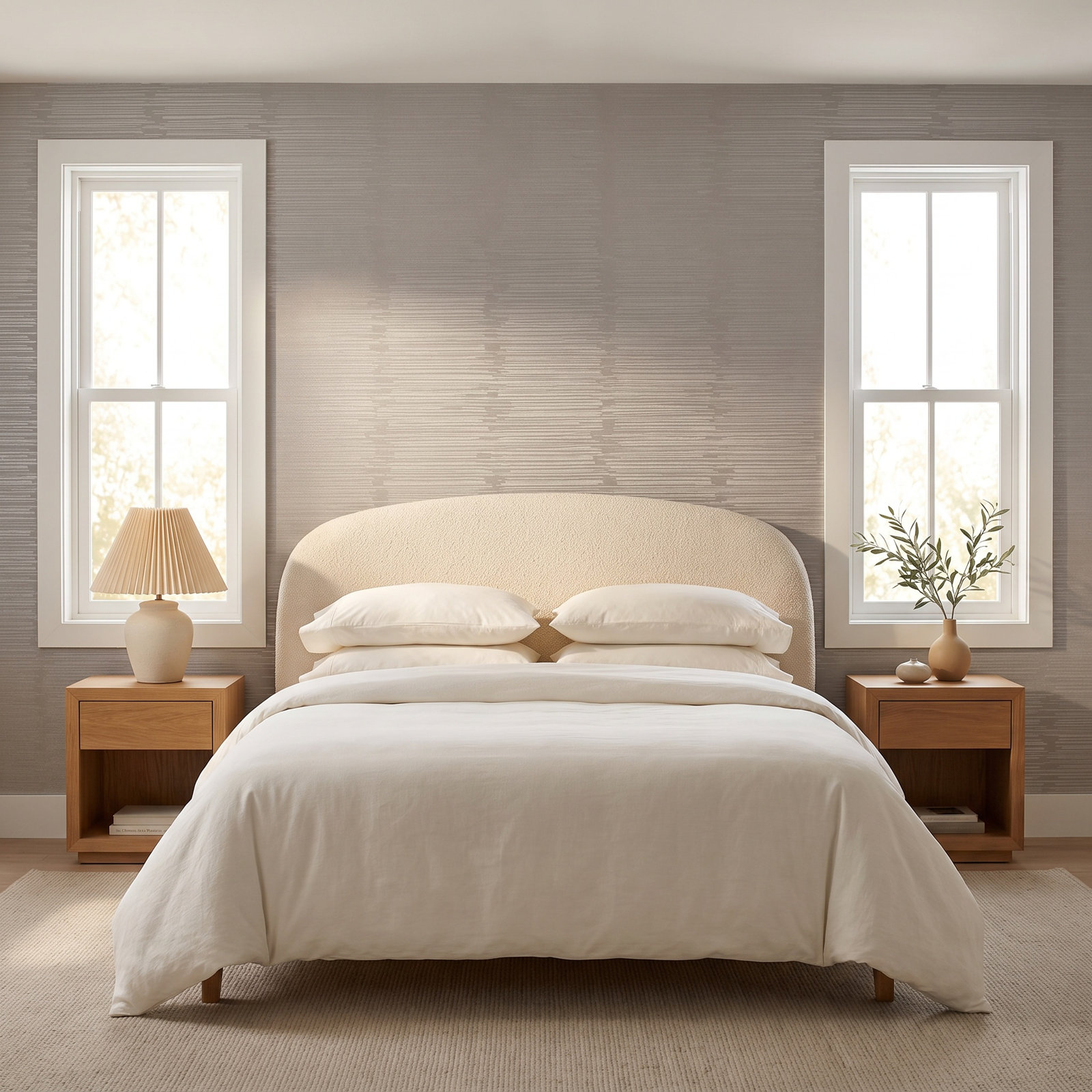 Boudin Wallpaper, Metallic Silver