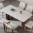 Solid Wood Base Dining Table-1283266417
