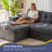 Sofa Couch And Chaise Lounge Set,Corduroy Boneless Floor Sofa Bed For Living Room-1483632178