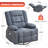 Kneading Massage Rocker Recliner Chair With 4-Point 3D Kneading Massage And Heat For Living Room With Rocking Function And 2 Cup Holders, USB Charge Port-1036851585