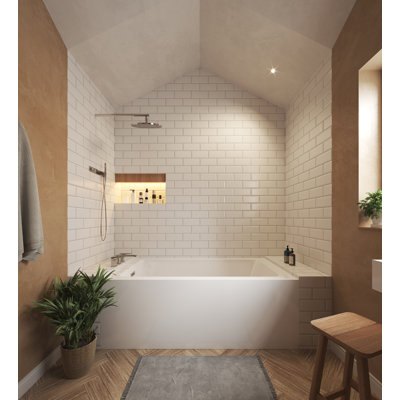 Grayley 60'' x 32'' Soaking Acrylic Bathtub