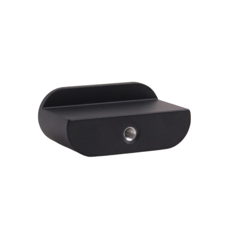 1.75" Oval Knob, Charcoal (Black)