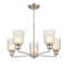 Lustre traditionnel 5 lumières à abat-jour Amberle