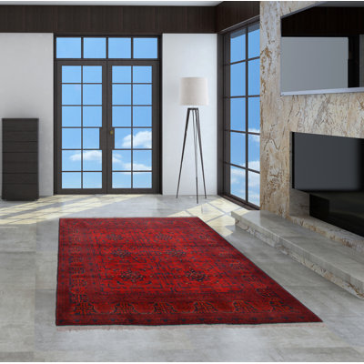 Tapis unique en laine noué à la main nouvel âge 5 pi x 6 pi 6 po Moniquea