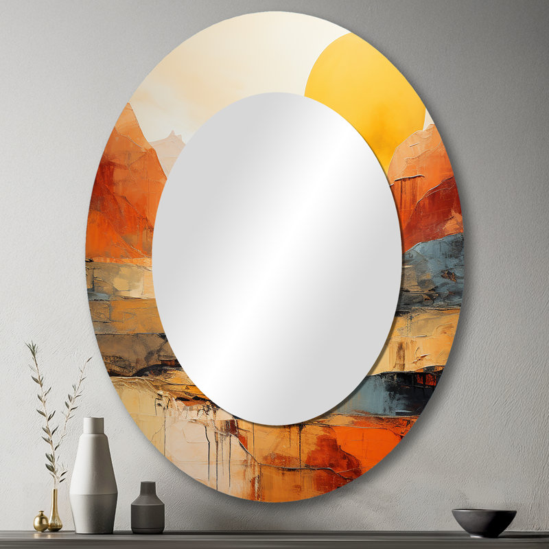 Miroir mural Bold Landscape Canyon Desert VII - Mid-Century, 43 po x 33 po