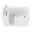 Therapeutic Tubs 26 in. x 53 in. Left Drain Quick Fill Walk-In Whirlpool Tub with Powered Fast Drain in White-3141108-3141106