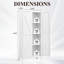 Armoire de rangement en métal avec tablettes réglables-1795031409