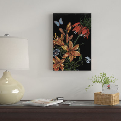 «Dark Floral II» par Naomi McCavitt - impression sur toile tendue
