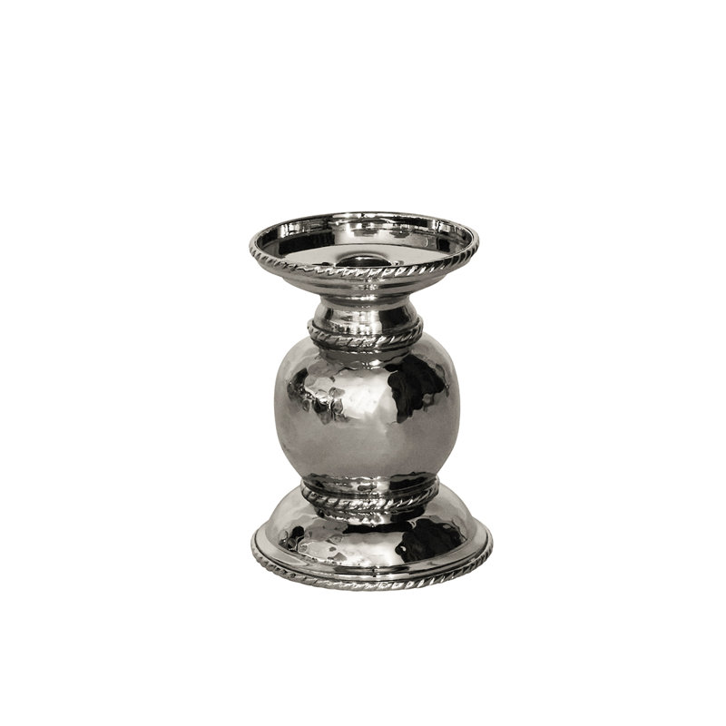 Graham Pillar/Taper Candle Holder, 5" H x 4" W x 4" D
