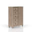 Commode 5 tiroirs finition sable