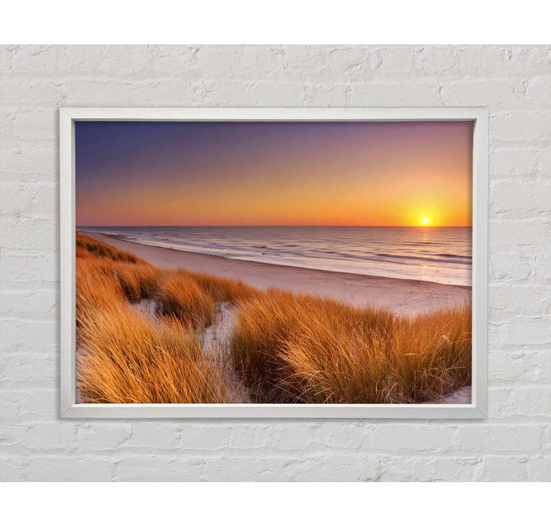 Gerahmtes Poster Sand Dune Sunset