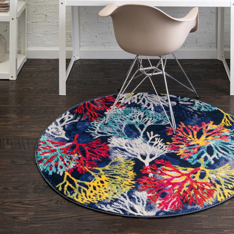 Rilla Indoor Rug, Round 7'