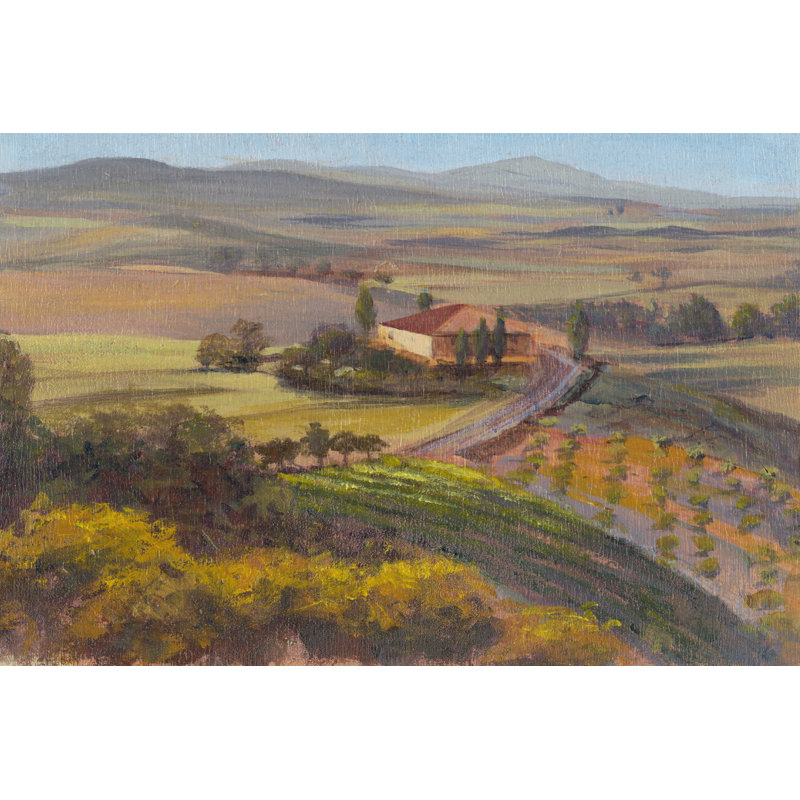 " Nostalgic Tuscany I " Painting Print, 32" H x 48" W  